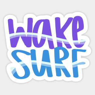 Wake Surf Text Sticker